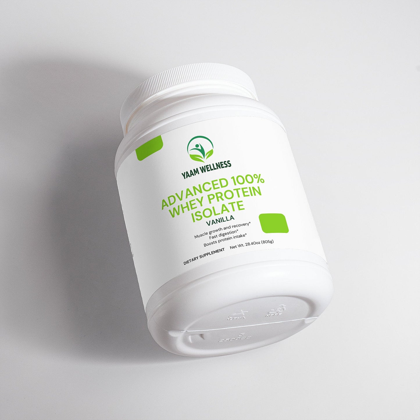 Advanced 100% Whey Protein Isolate (Vanilla) YAAM Wellness