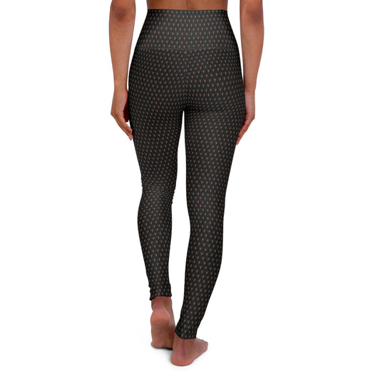 Tiny Little Maya - High-Waisted Yoga Leggings (Women) (Black) Printify