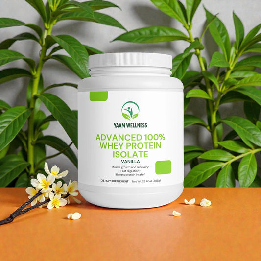 Advanced 100% Whey Protein Isolate (Vanilla) YAAM Wellness