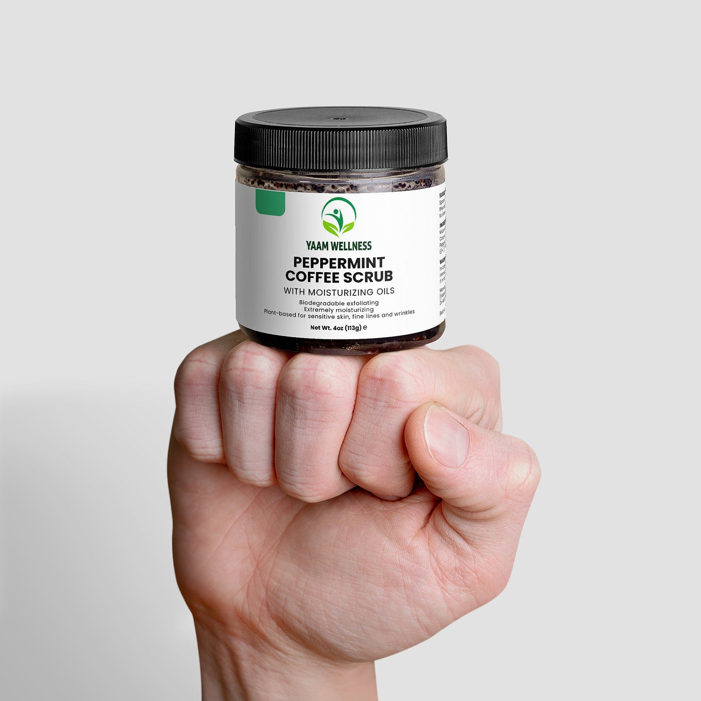 Peppermint Coffee Scrub YAAM Wellness