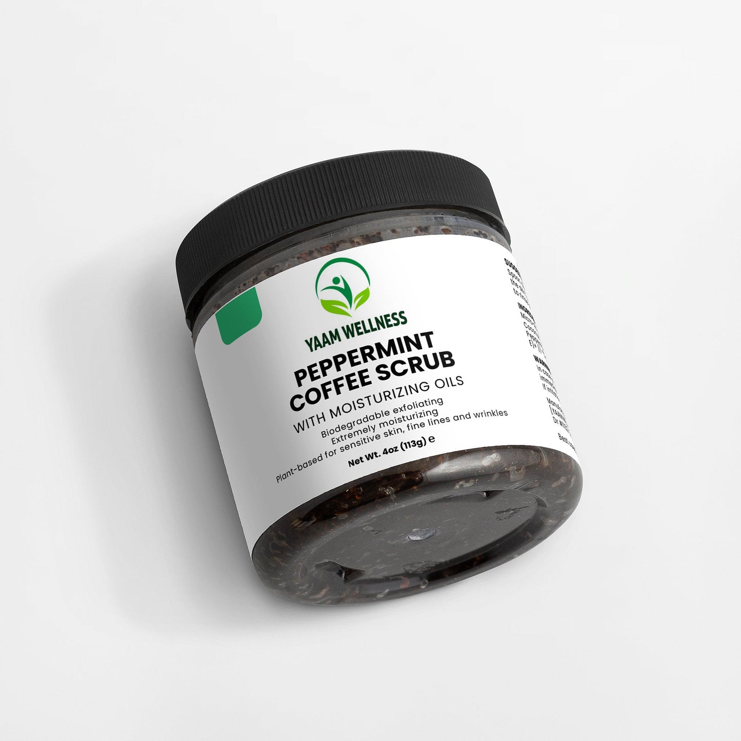 Peppermint Coffee Scrub YAAM Wellness