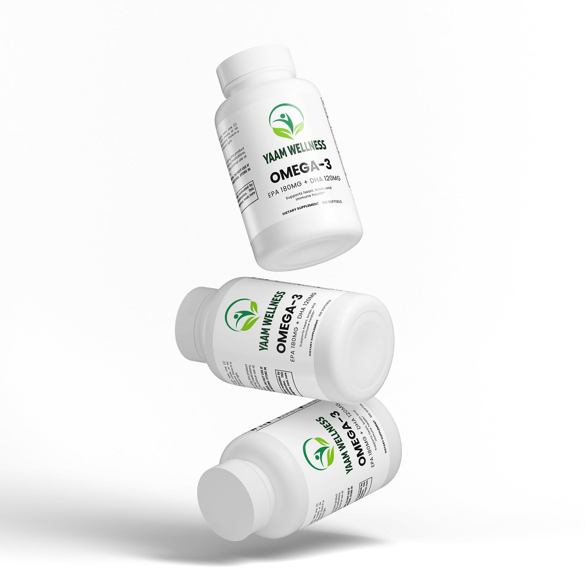 Omega-3 EPA 180mg + DHA 120mg YAAM Wellness