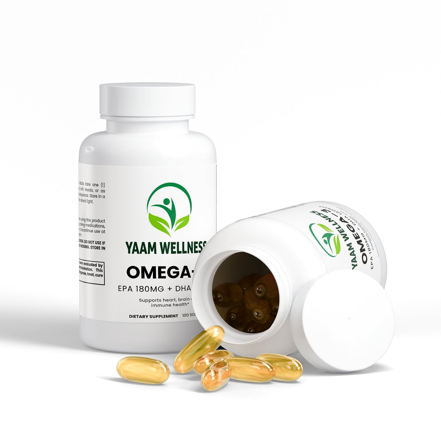 Omega-3 EPA 180mg + DHA 120mg YAAM Wellness