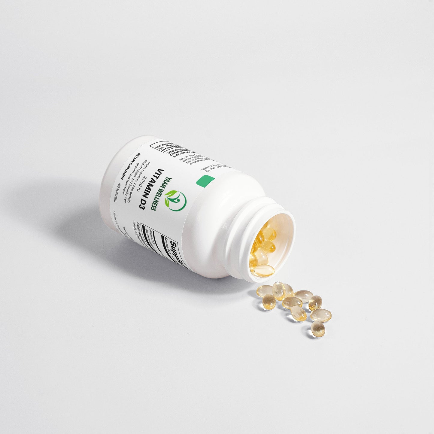 Vitamin D3 2,000 IU YAAM Wellness